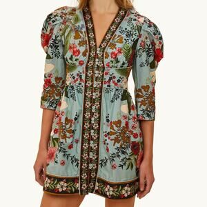 NWOT $415 Farm Rio Bouquet Mini Dress